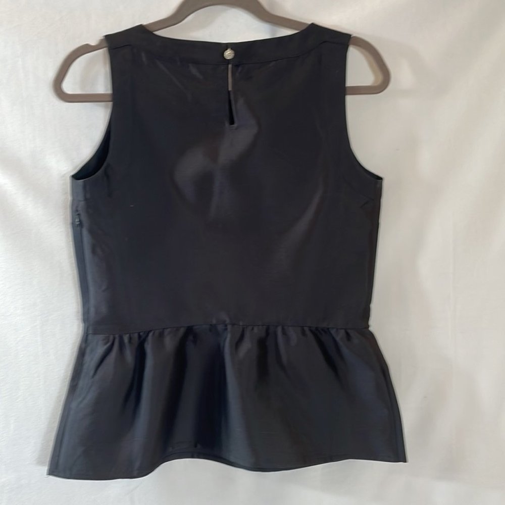 Vineyard Vines Top Size 2 Black with Rhinestone button at back of Neck. Dressy - Picture 3 of 12
